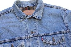 画像3: 90s Levi'sリーバイス 70518 チェック ネルライナー デニムジャケット 4ポケット L (3)