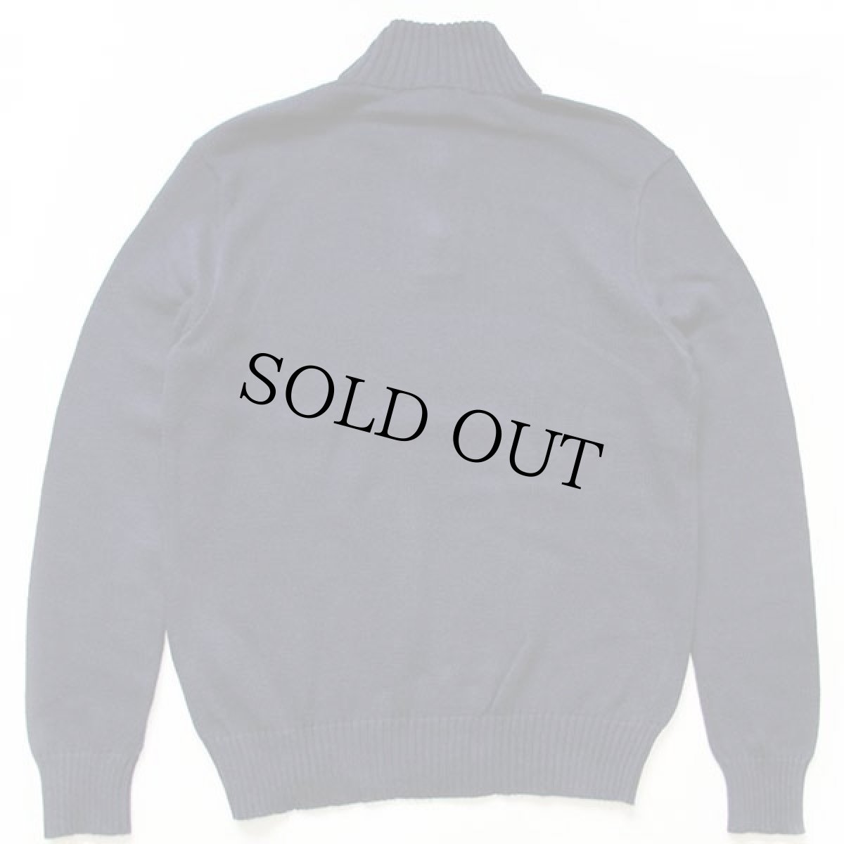 画像2: ポロ ラルフローレン ワンポイント ハイネック コットンニット セーター 紺 M (2)