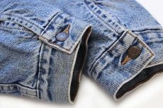 画像7: 90s Levi'sリーバイス 70518 チェック ネルライナー デニムジャケット 4ポケット L (7)