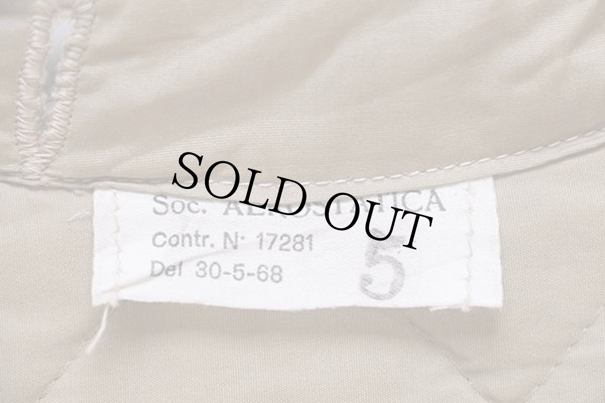 画像4: 60s イタリア軍 キルティングライナー ジャケット サンドベージュ 5★B (4)