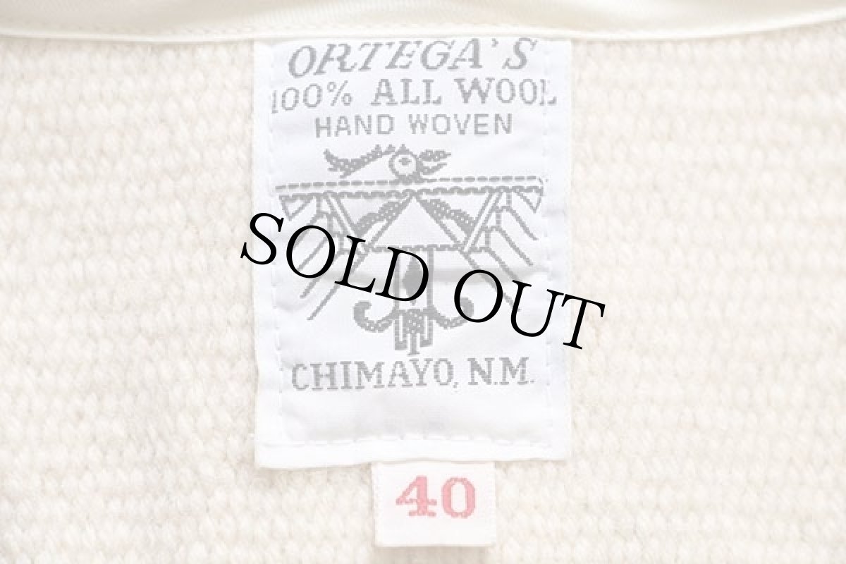 画像4: ORTEGA'Sオルテガ ネイティブ柄 チマヨ ラグ ベスト ナチュラル 40 (4)