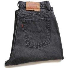 画像1: 90s USA製 Levi'sリーバイス 512 ブラック デニムパンツ 15 MED★07 (1)