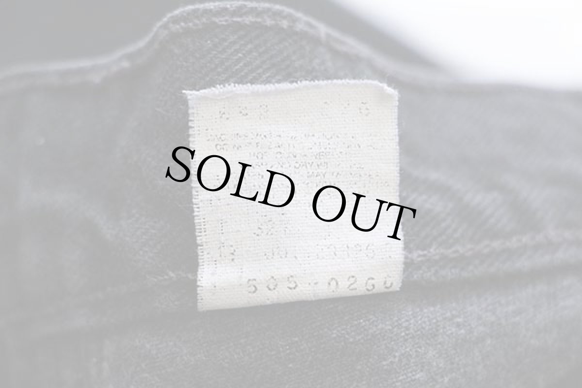 画像7: 00s USA製 Levi'sリーバイス 505 ブラック デニムパンツ w36 L30★47 (7)