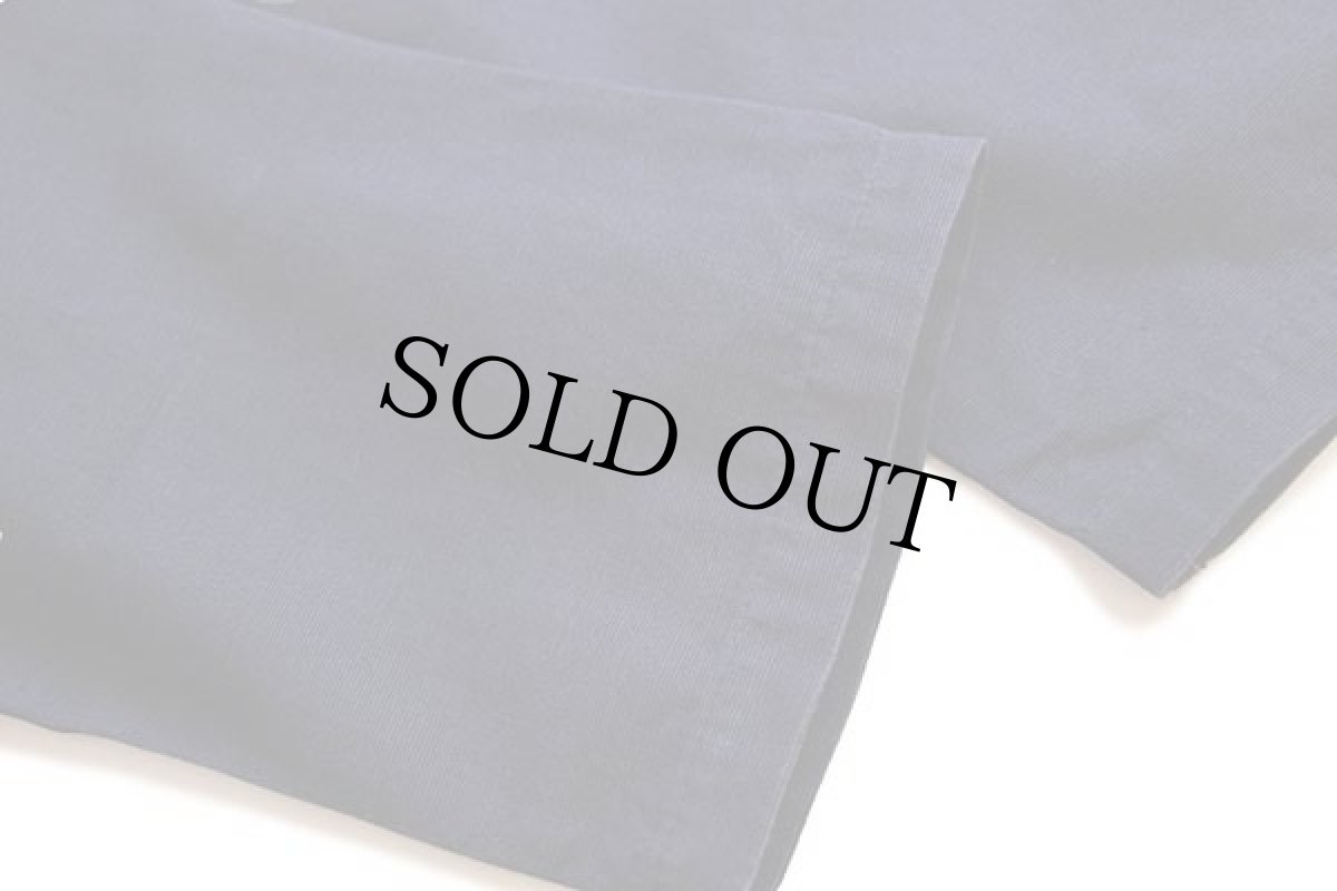 画像6: EU製 Peter cafe sport クジラ 刺繍 プルオーバー コットン キャンバス シャツ 紺 L (6)