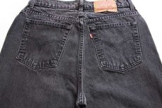 画像5: 90s USA製 Levi'sリーバイス 512 ブラック デニムパンツ 15 MED★07 (5)