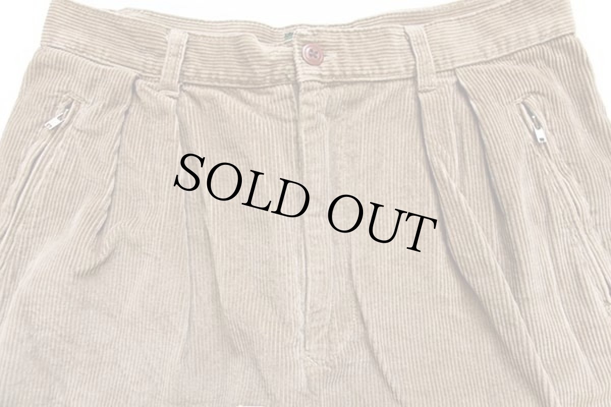 画像3: 80s ポロ カントリー ラルフローレン ツータック コットン 太畝 コーデュロイ ショートパンツ ブラウン 10★ショーツ (3)