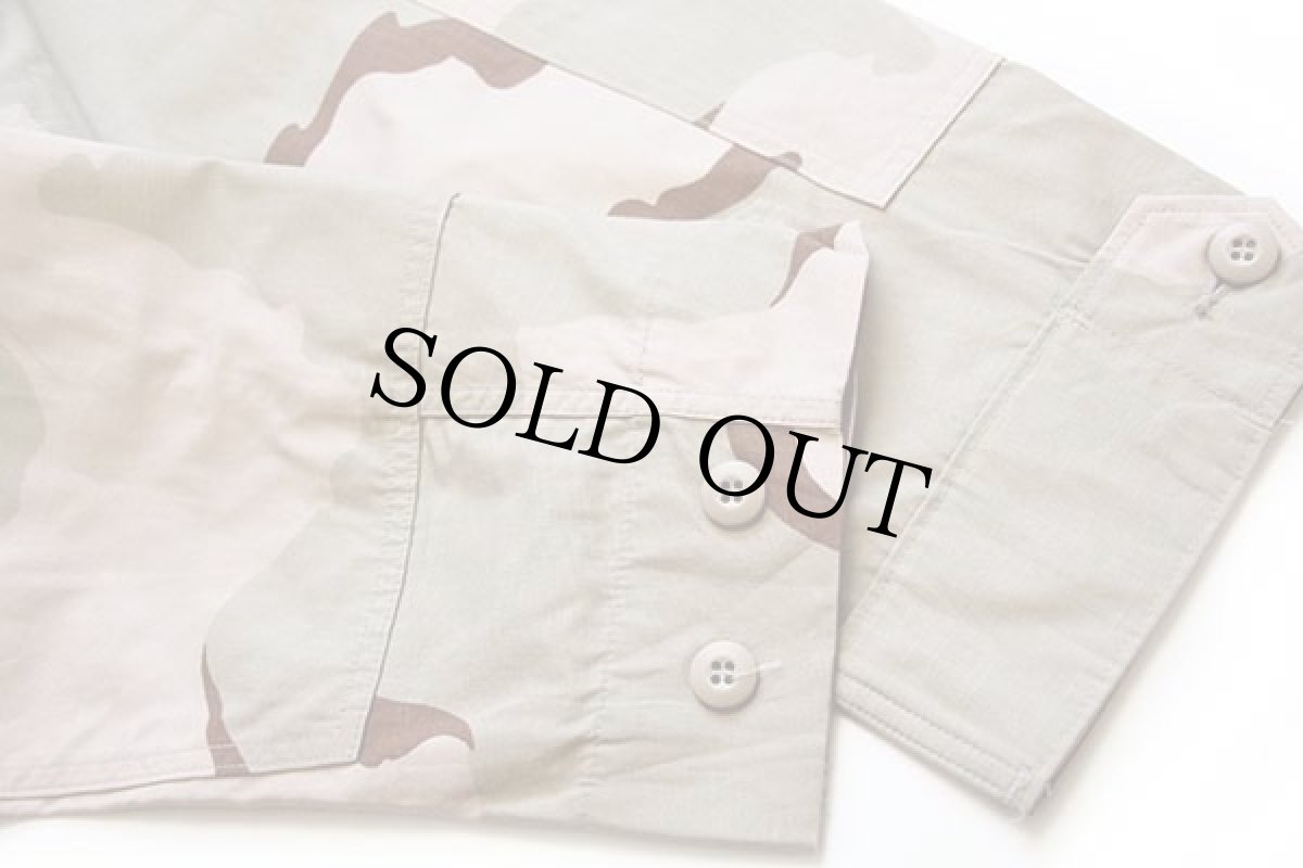 画像5: デッドストック★00s 米軍 U.S.NAVY パッチ付き デザートカモ BDU ジャケット L-R (5)