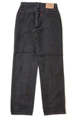 画像3: 90s メキシコ製 Levi'sリーバイス 512 ブラック デニムパンツ 10 REG.M★09 (3)