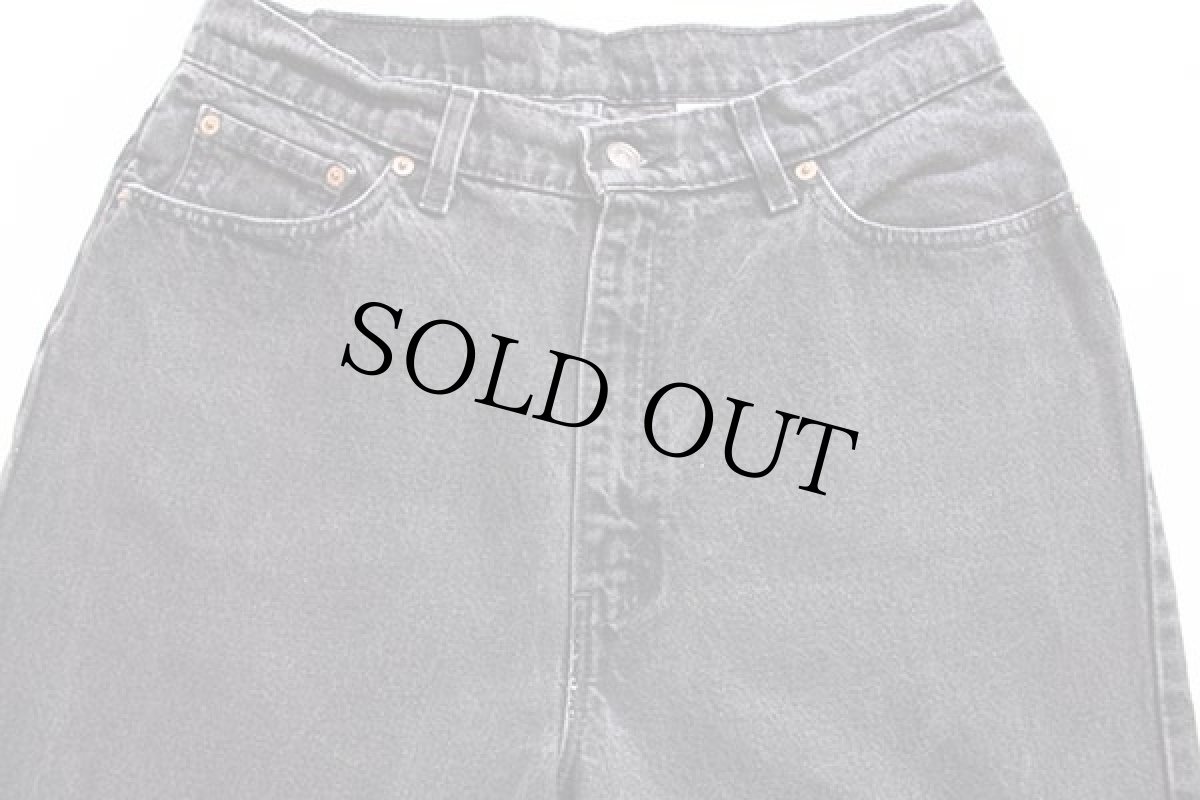 画像4: 90s USA製 Levi'sリーバイス 512 ブラック デニムパンツ 15 MED★07 (4)