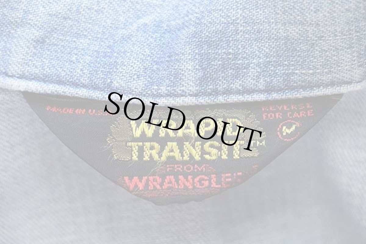 画像4: 70s USA製 Wranglerラングラー WRAPID TRANSIT デニム ブッシュジャケット M (4)