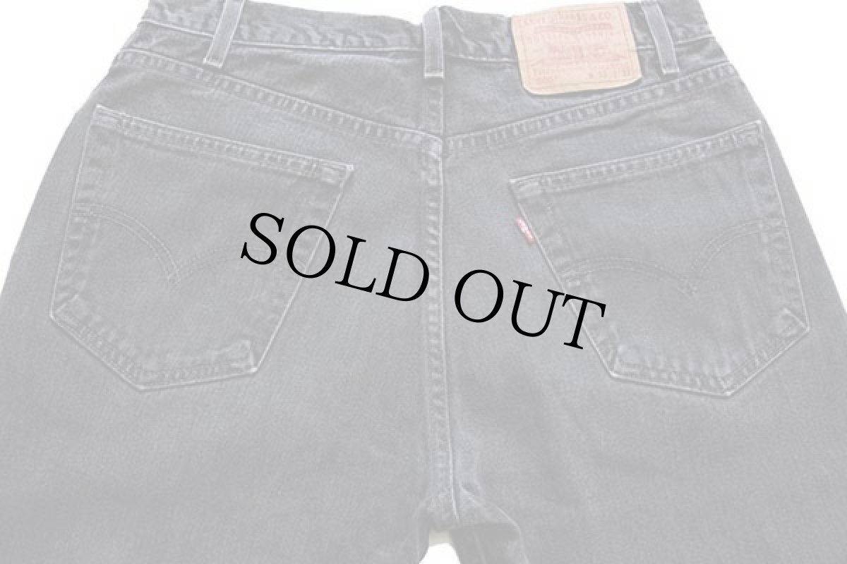 画像5: 00s メキシコ製 Levi'sリーバイス 505 ブラック デニムパンツ w33 L32★39 (5)