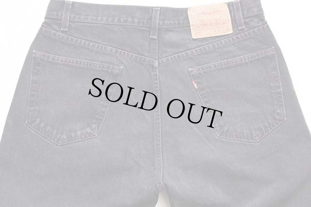 画像5: 90s メキシコ製 Levi'sリーバイス 505 ブラック デニムパンツ w36 L30★44 (5)