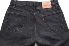 画像5: 90s メキシコ製 Levi'sリーバイス 505 ブラック デニムパンツ w36 L30★44 (5)