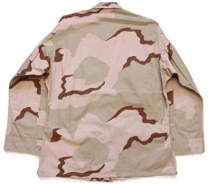 画像2: デッドストック★00s 米軍 U.S.NAVY パッチ付き デザートカモ BDU ジャケット L-R (2)