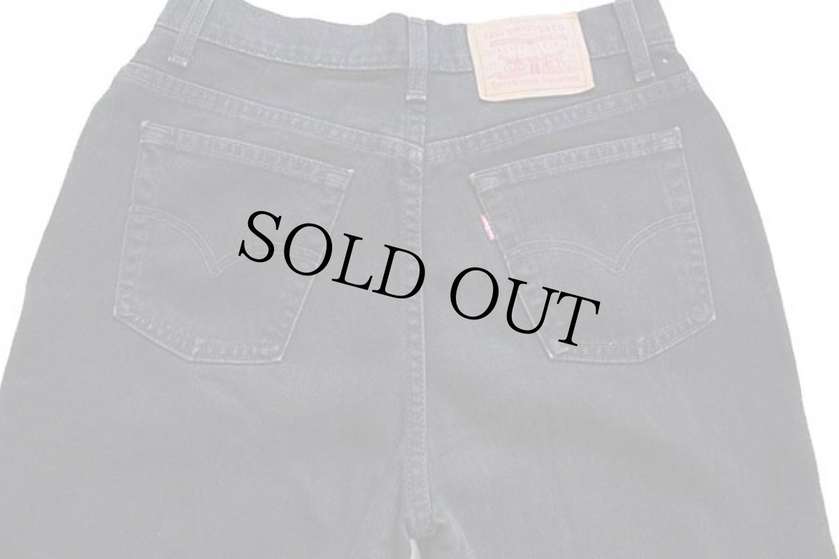 画像5: 90s カナダ製 Levi'sリーバイス 512 ブラック デニムパンツ w30 R★10 (5)