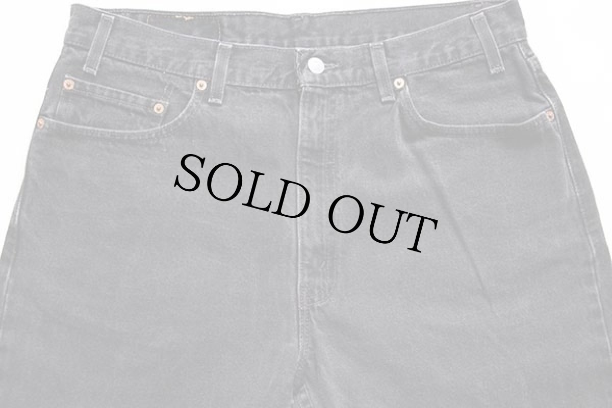 画像4: 90s メキシコ製 Levi'sリーバイス 505 ブラック デニムパンツ w36 L30★44 (4)