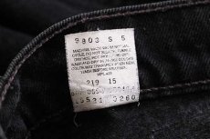 画像7: 90s メキシコ製 Levi'sリーバイス 512 ブラック デニムパンツ 10 REG.M★09 (7)