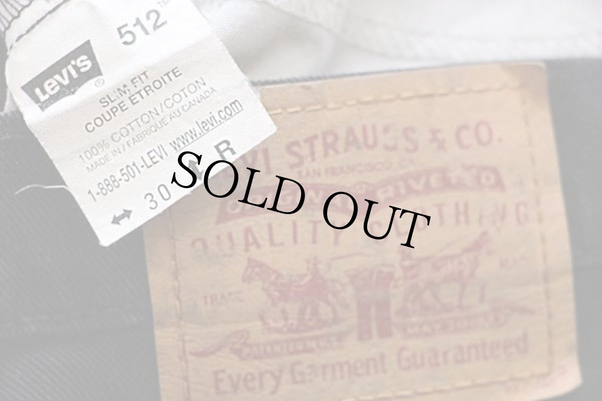 画像6: 90s カナダ製 Levi'sリーバイス 512 ブラック デニムパンツ w30 R★10 (6)