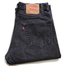 画像1: 00s メキシコ製 Levi'sリーバイス 505 ブラック デニムパンツ w33 L32★39 (1)