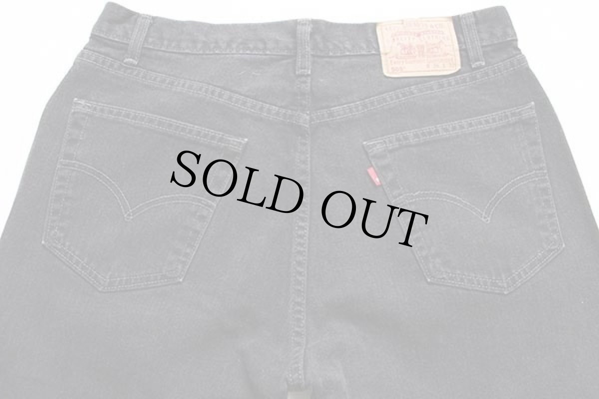 画像5: 00s カナダ製 Levi'sリーバイス 505 ブラック デニムパンツ w36 L32★48 (5)