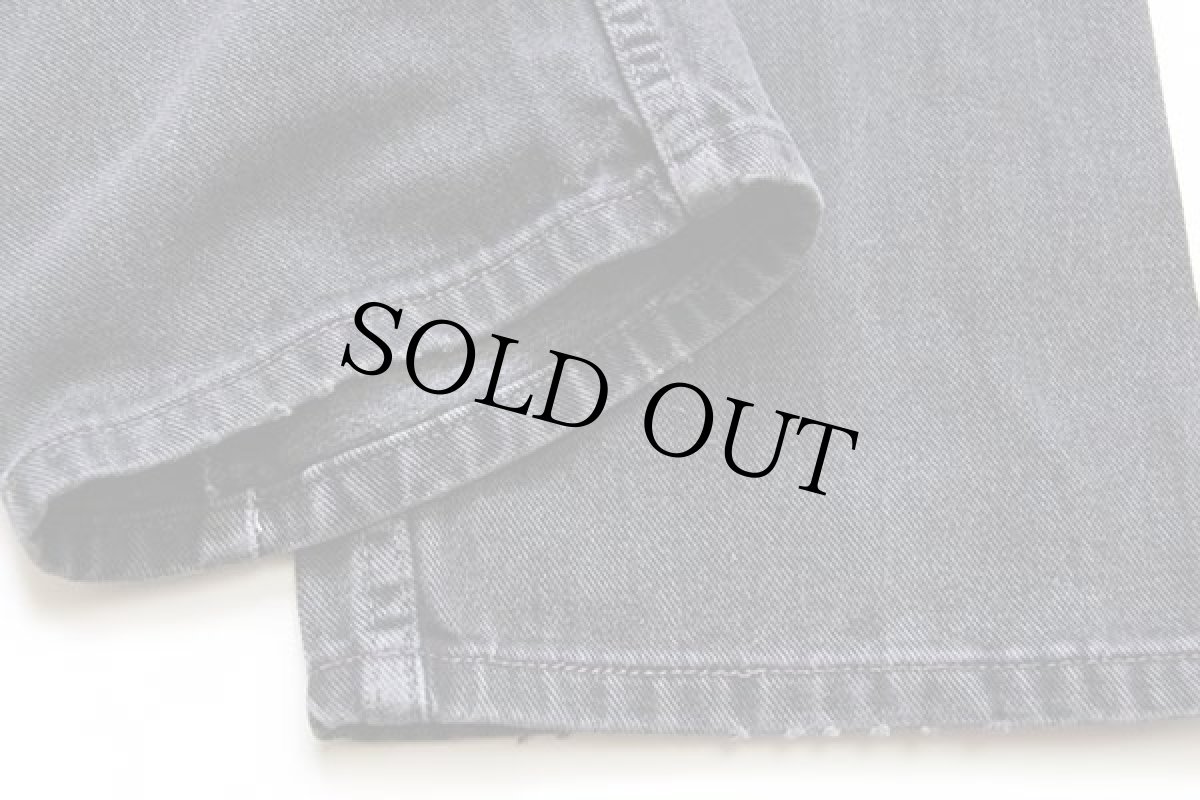 画像8: 00s メキシコ製 Levi'sリーバイス 505 ブラック デニムパンツ w33 L32★39 (8)