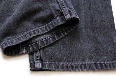 画像8: 00s メキシコ製 Levi'sリーバイス 505 ブラック デニムパンツ w33 L32★39 (8)