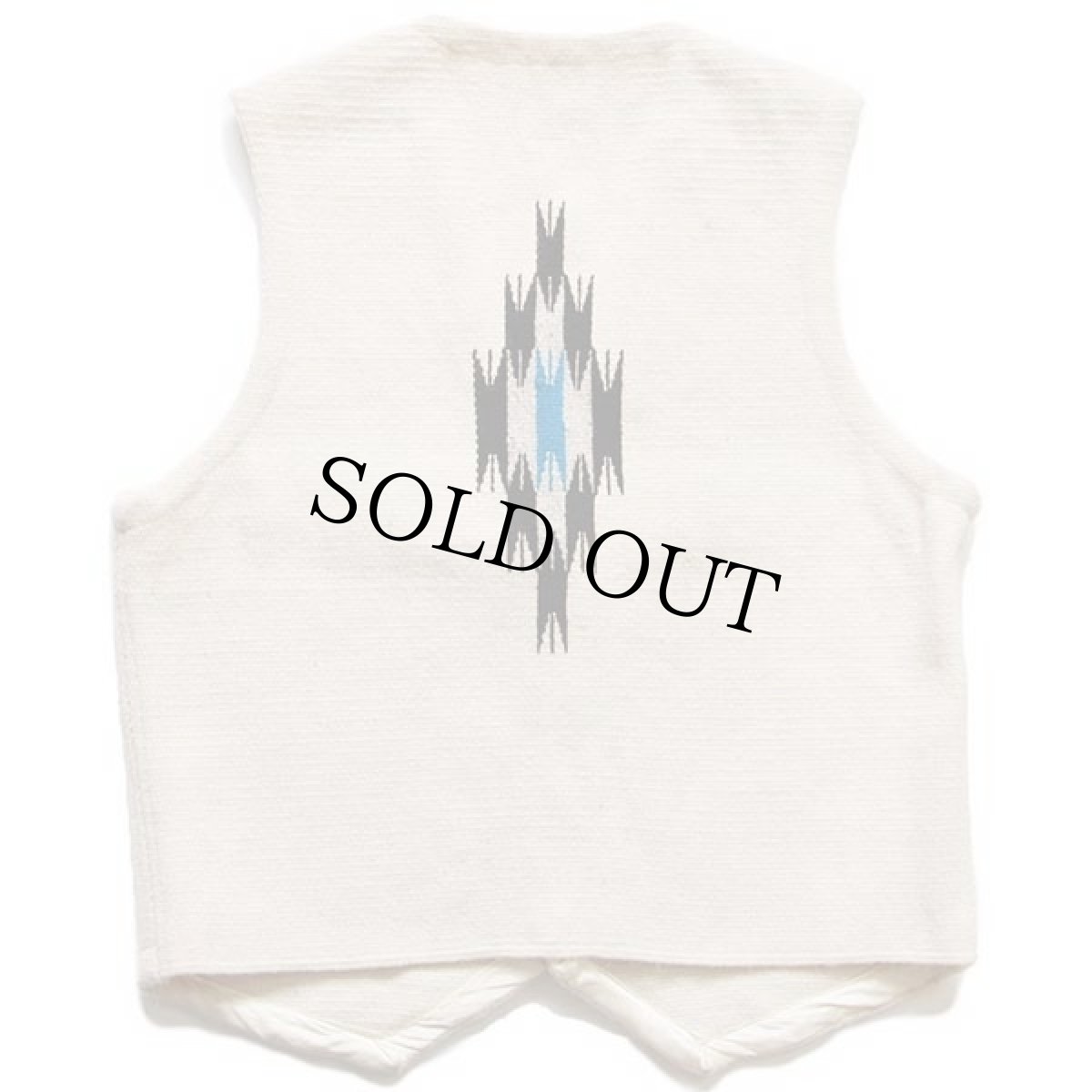 画像2: ORTEGA'Sオルテガ ネイティブ柄 チマヨ ラグ ベスト ナチュラル 40 (2)