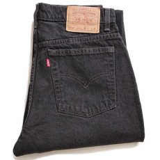 画像1: 90s メキシコ製 Levi'sリーバイス 512 ブラック デニムパンツ 10 REG.M★09 (1)