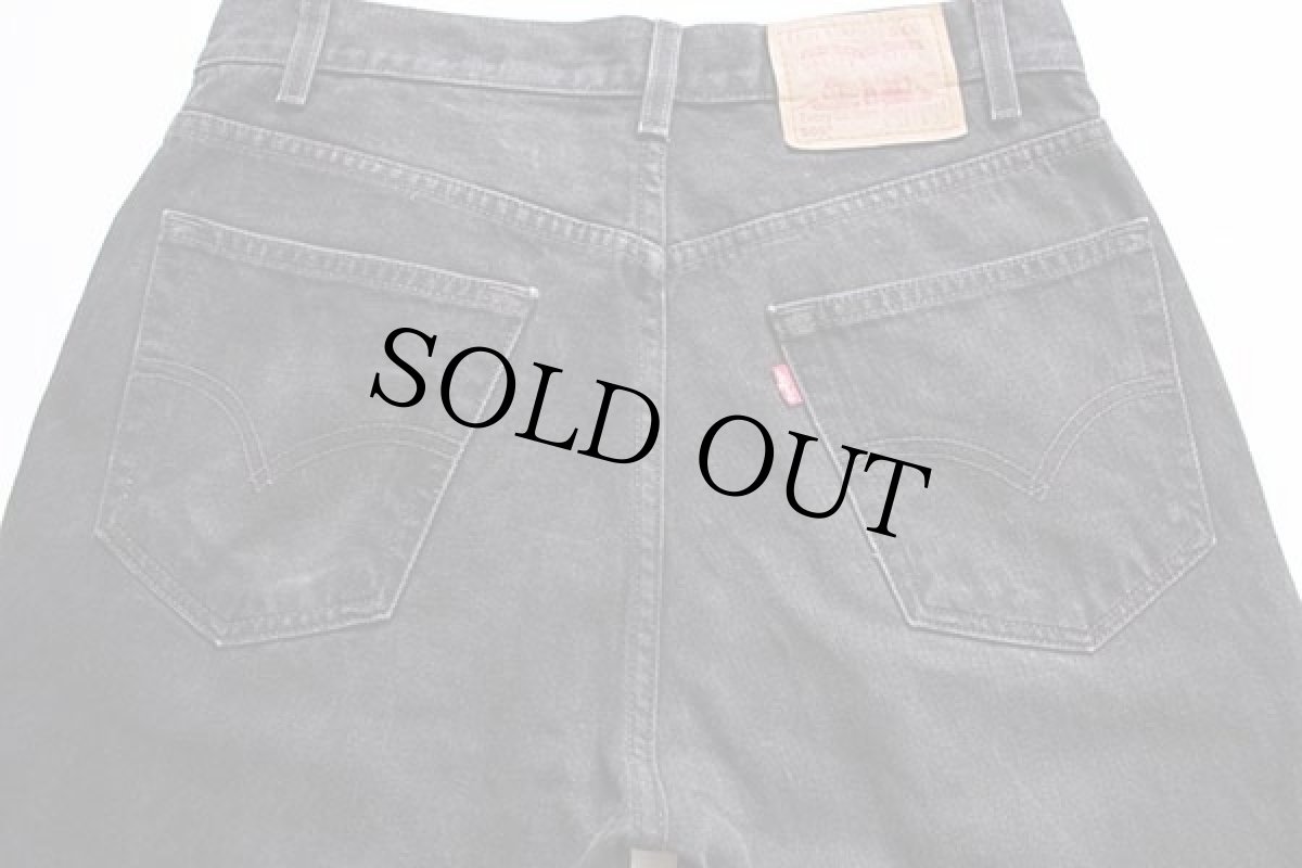 画像5: 90s Levi'sリーバイス 505 ブラック デニムパンツ w33★40 (5)
