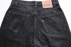 画像5: 90s Levi'sリーバイス 505 ブラック デニムパンツ w33★40 (5)