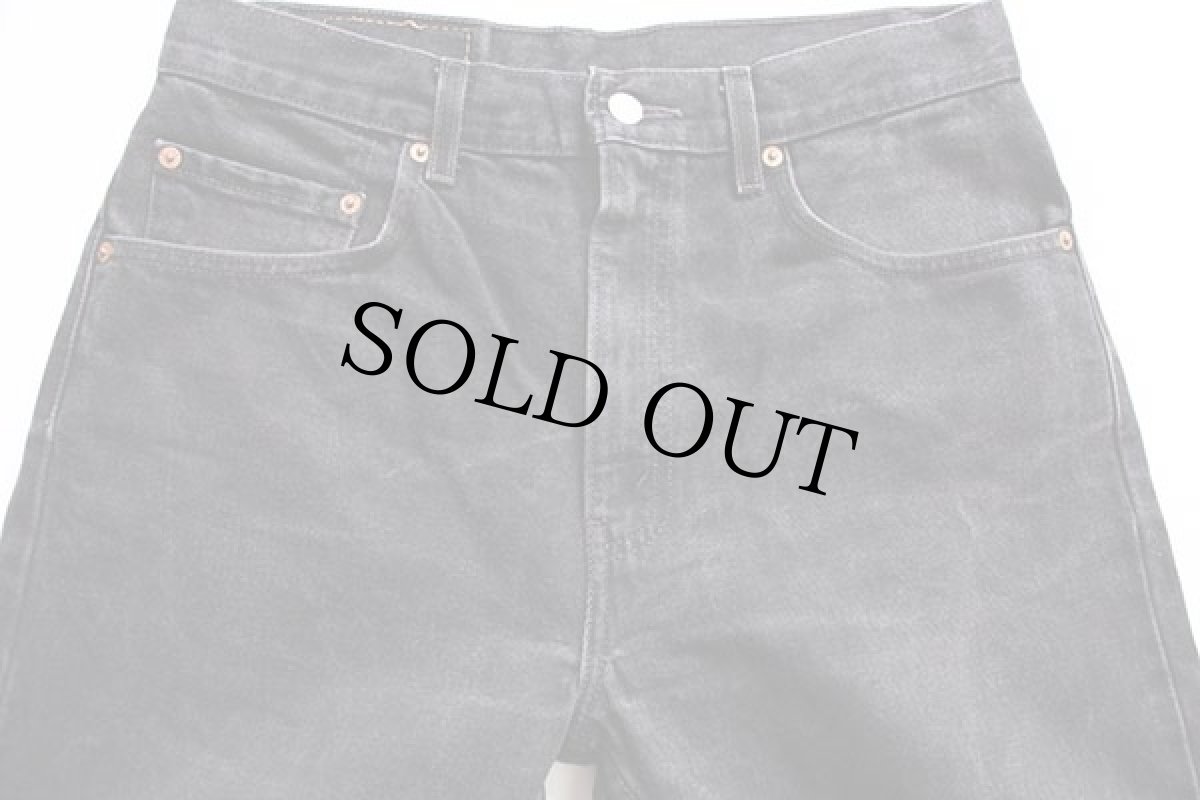 画像4: 90s Levi'sリーバイス 505 ブラック デニムパンツ w33★40 (4)