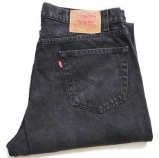 画像1: 00s メキシコ製 Levi'sリーバイス 505 ブラック デニムパンツ w36 L29 (1)