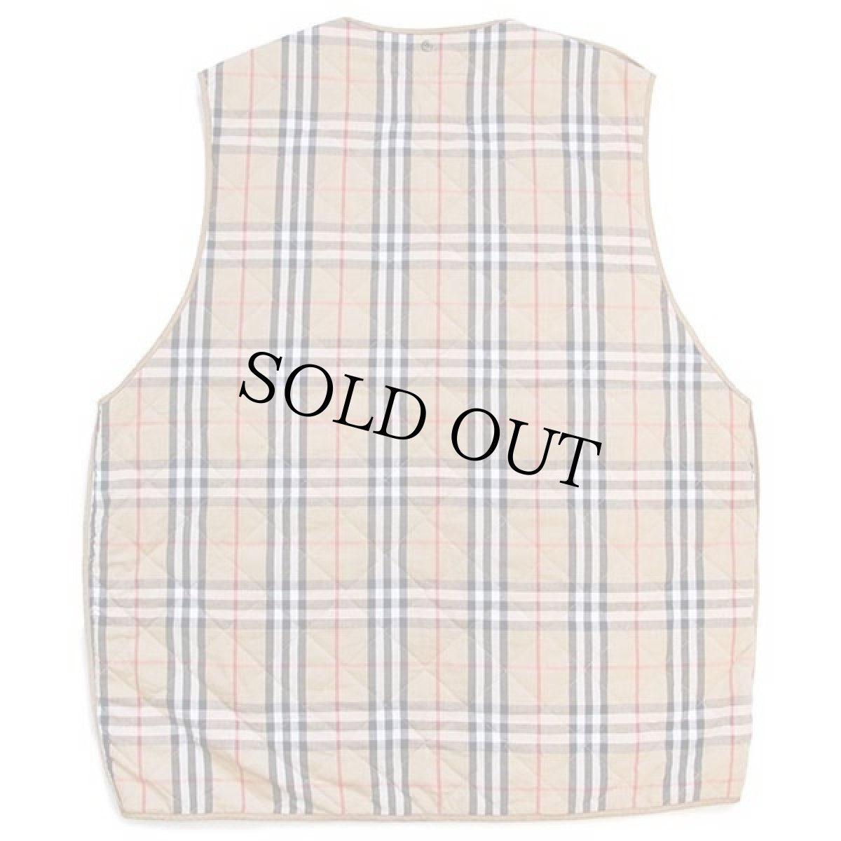 画像2: 80s 英国製 Burberrysバーバリー PRORSUM ノバチェック タータンチェック キルティングライナー★コート (2)