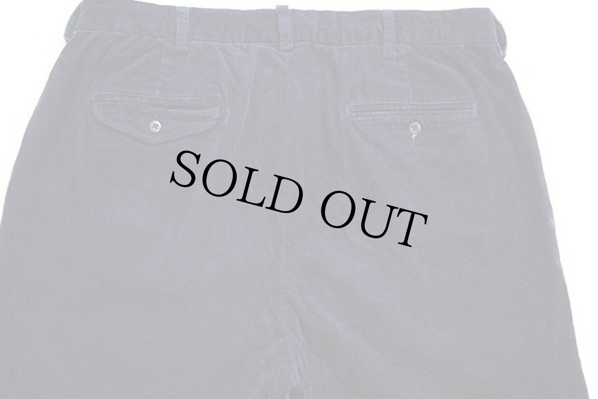 画像5: ポロ ラルフローレン HAMMOND PANT ツータック コットン コーデュロイパンツ 濃紺 w36 L30★スラックス (5)