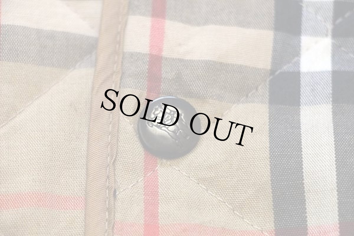 画像6: 80s 英国製 Burberrysバーバリー PRORSUM ノバチェック タータンチェック キルティングライナー★コート (6)