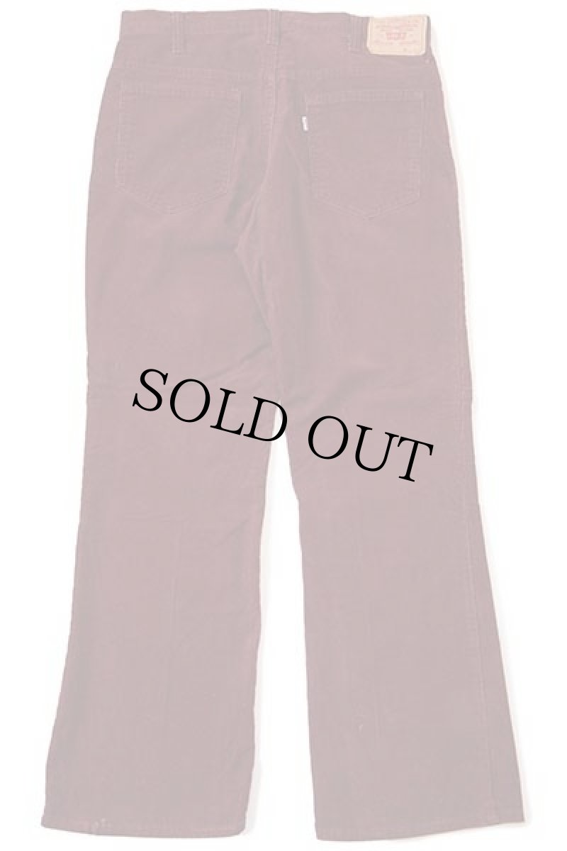 画像3: 80s USA製 Levi'sリーバイス 517 コーデュロイパンツ バーガンディ w36 L30★ブーツカット (3)