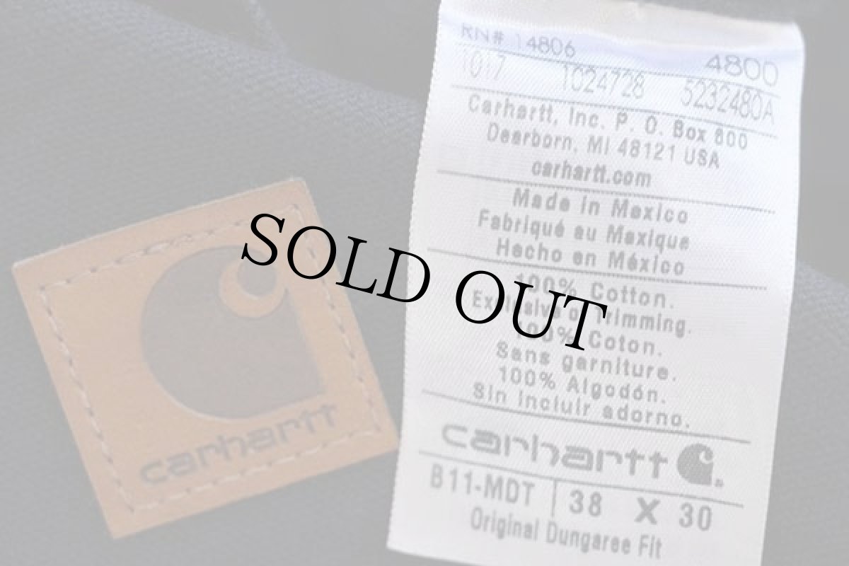 画像6: 未使用★メキシコ製 carharttカーハート ダック地 ペインターパンツ ミッドナイト w38 L30 (6)