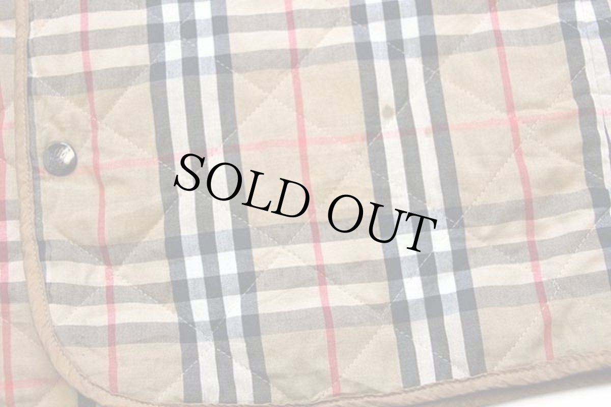 画像8: 80s 英国製 Burberrysバーバリー PRORSUM ノバチェック タータンチェック キルティングライナー★コート (8)