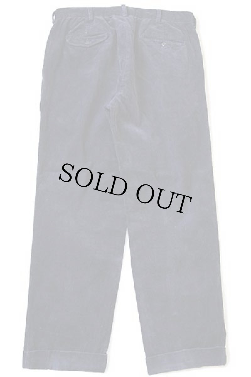 画像3: ポロ ラルフローレン HAMMOND PANT ツータック コットン コーデュロイパンツ 濃紺 w36 L30★スラックス (3)