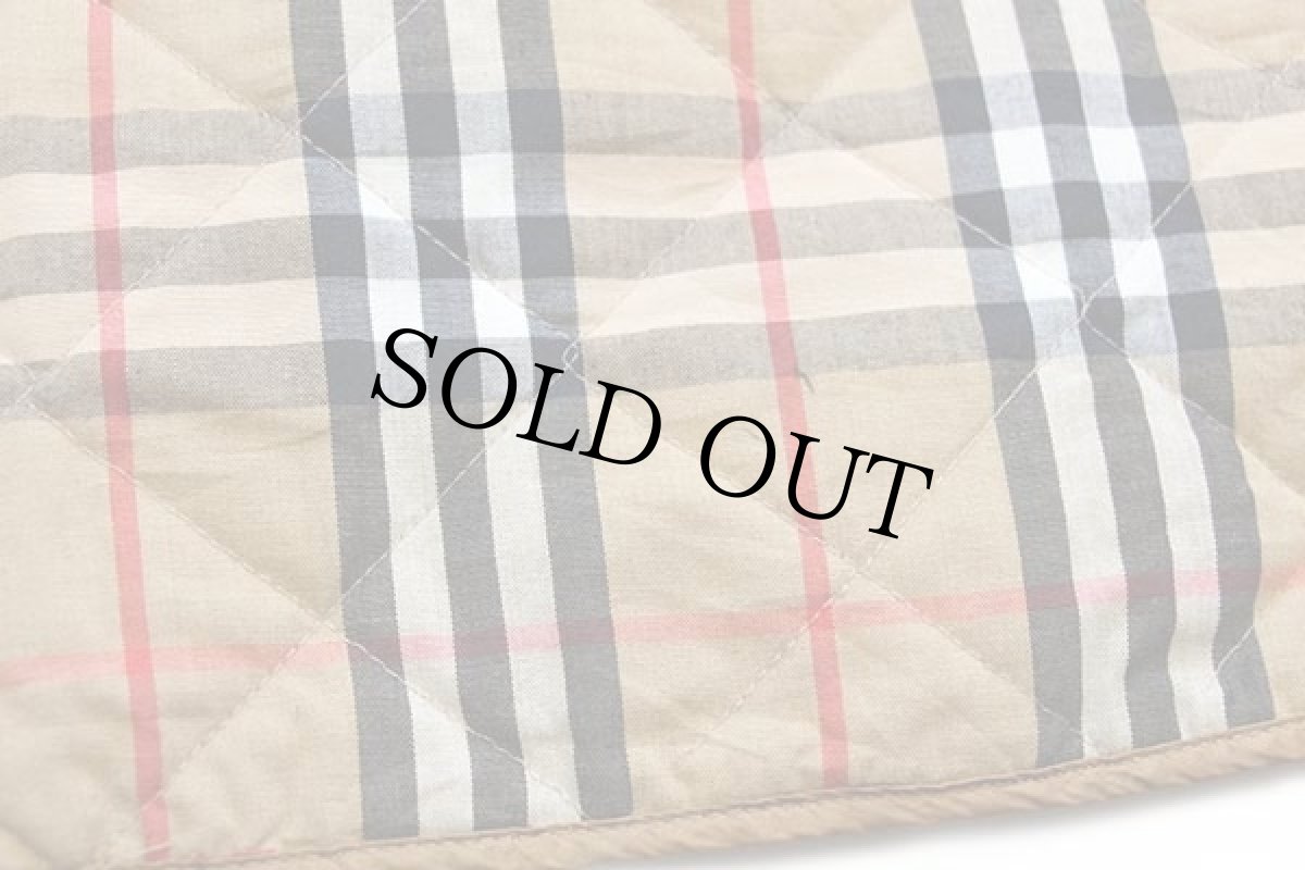 画像7: 80s 英国製 Burberrysバーバリー PRORSUM ノバチェック タータンチェック キルティングライナー★コート (7)