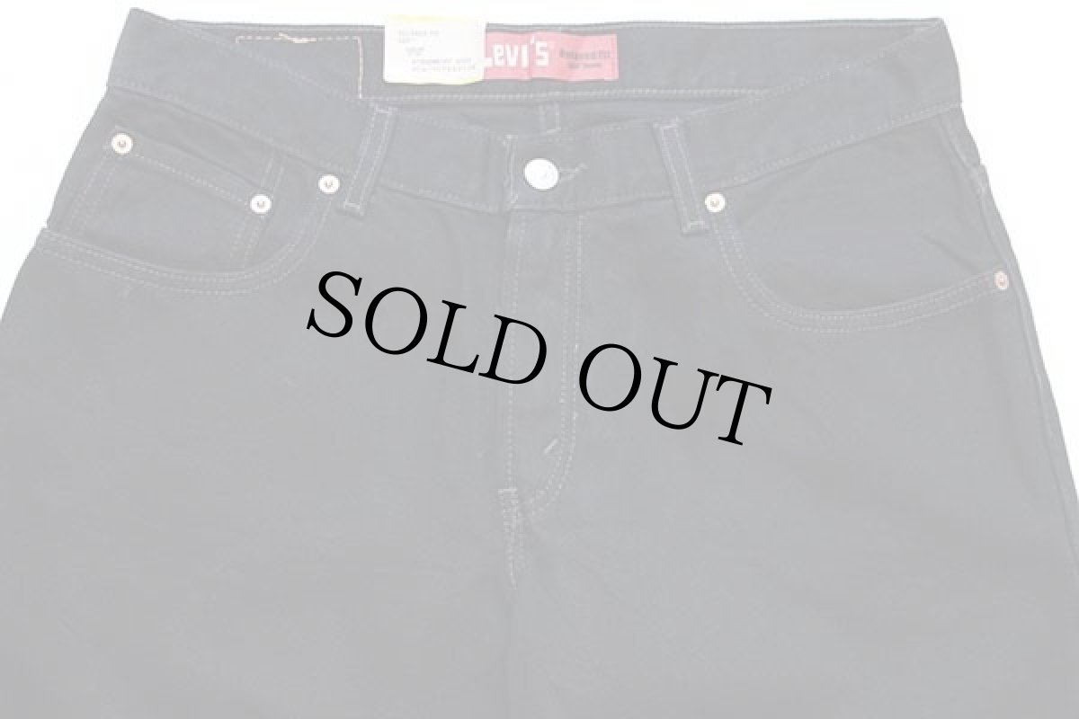 画像4: デッドストック★メキシコ製 Levi'sリーバイス 550 ブラック デニムパンツ w33 L28 HUSKY (4)