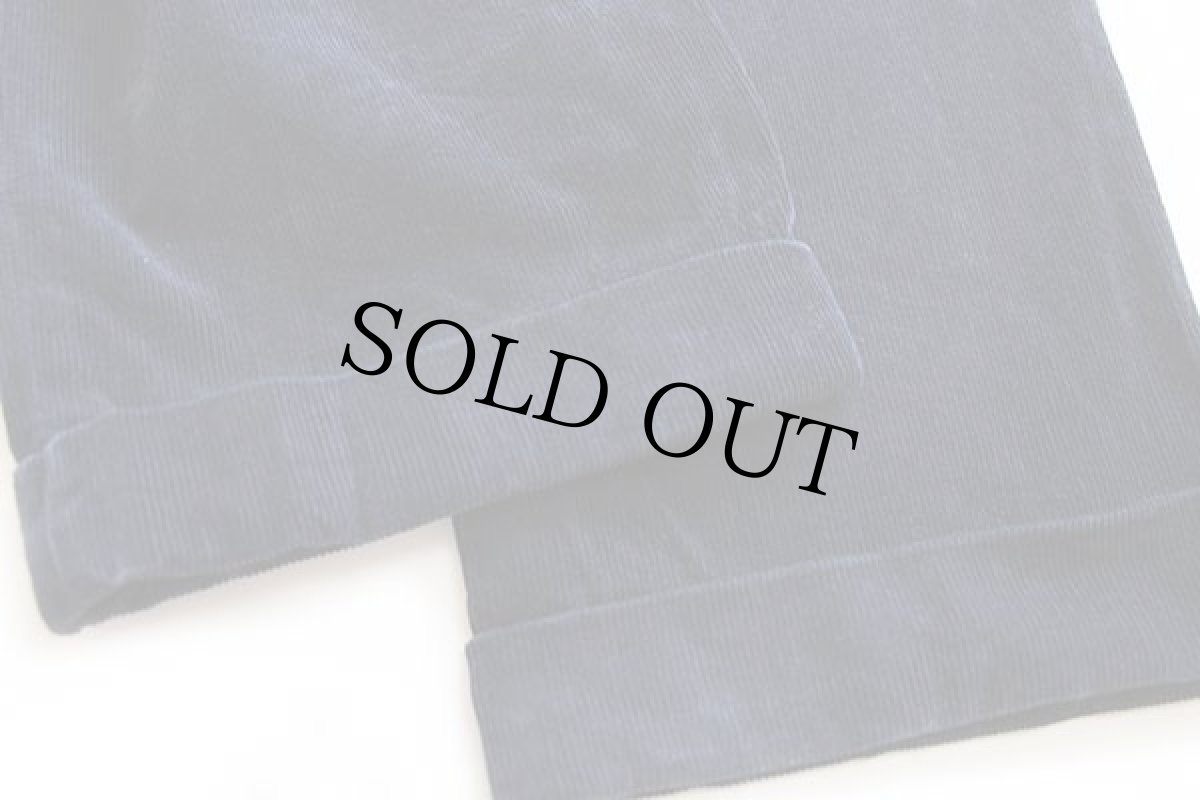 画像7: ポロ ラルフローレン HAMMOND PANT ツータック コットン コーデュロイパンツ 濃紺 w36 L30★スラックス (7)