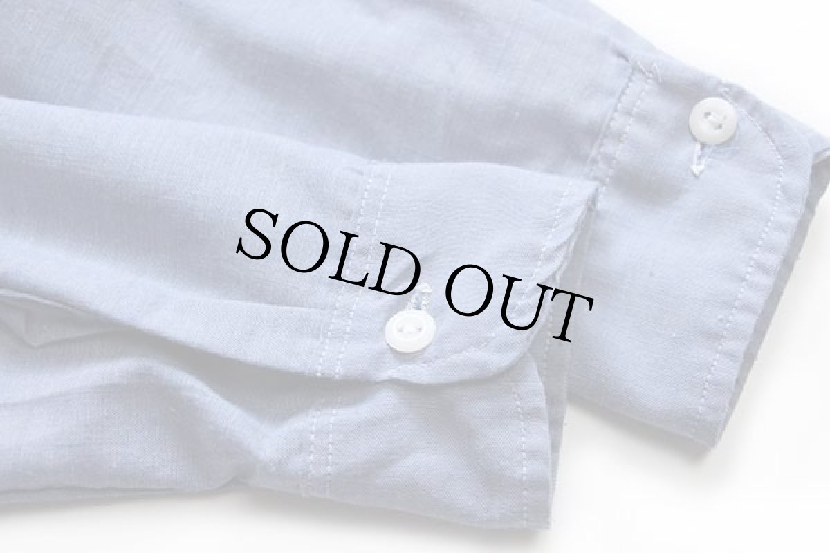 画像7: 70s ELY mushroom HAVE A HAPPY DAY スマイル フェルトパッチ&刺繍 シャンブレーシャツ 20 (7)