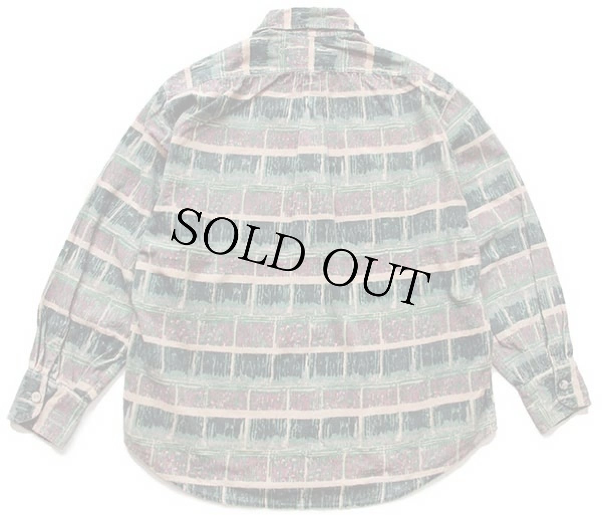 画像2: ルーマニア製 総柄 コットン プリントコーデュロイシャツ (2)