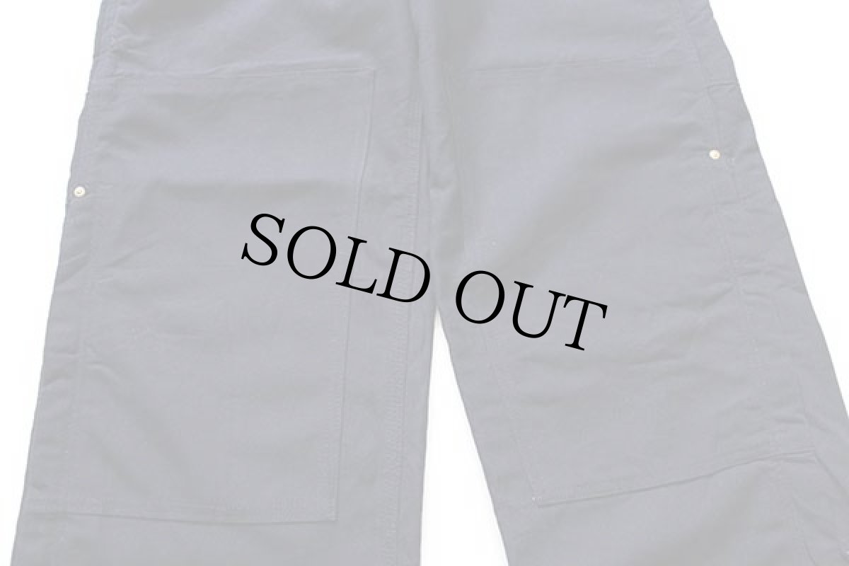 画像7: デッドストック★00s USA製 carharttカーハート ダック地 ダブルニー オーバーオール 濃紺 w34 L30 (7)