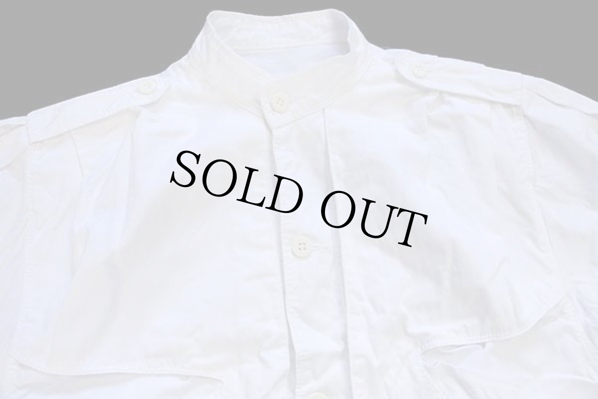 画像3: 90s イタリア製 RIFLE スタンドカラー コットンジャケット 白 M (3)