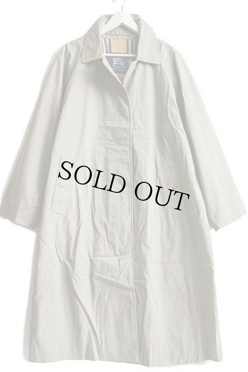 画像2: 70s 英国製 Burberrysバーバリー PRORSUM ステンカラーコート グリーングレー 14 (2)