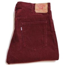 画像1: 80s USA製 Levi'sリーバイス 517 コーデュロイパンツ バーガンディ w36 L30★ブーツカット (1)