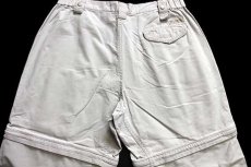 画像5: 90s Columbiaコロンビア 2WAY コットン ジップオフ コンバーチブル ブッシュパンツ ベージュ w34★ショートパンツ ショーツ (5)