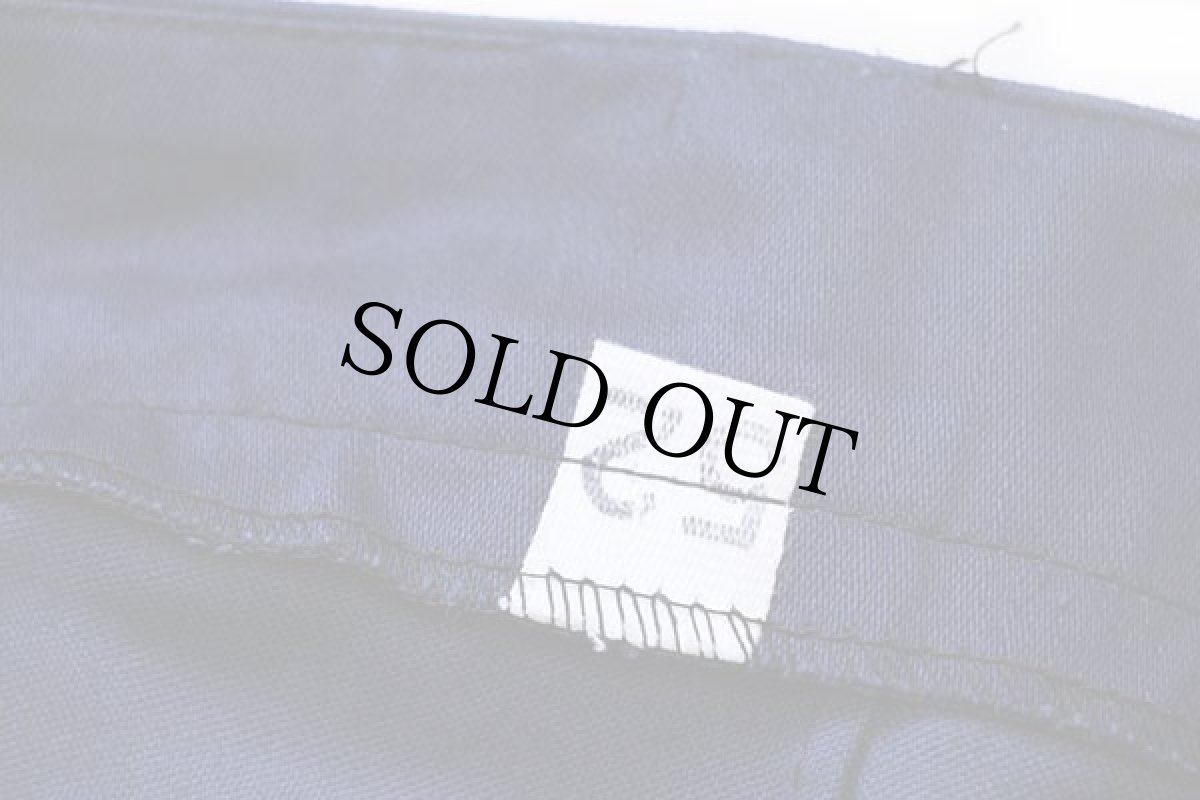 画像6: デッドストック★ビンテージ ユーロ ワンタック コットンサテン ワークパンツ インクブルー 52 (6)